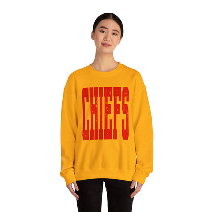 KC KANSAS CITY Chiefs  - KC on Right Sleeve - Unisex Sweatshirt