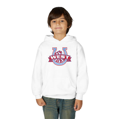 YOUTH Hoodie -- Cheerleading Unisex Tee - West Jessamine Horseshoe Logo with Poms