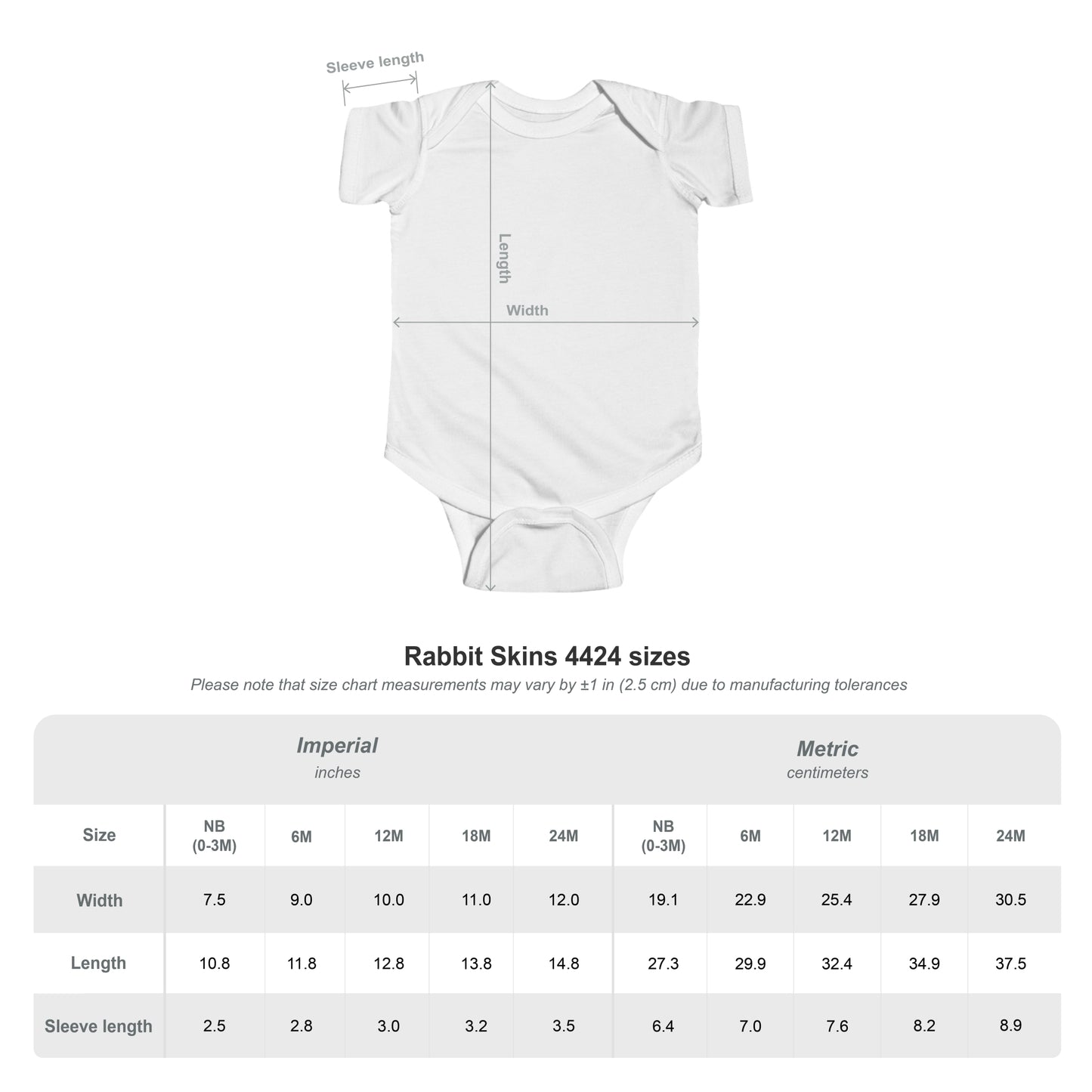 Infant Onesie, West Jessamine Cheerleading -- Unisex