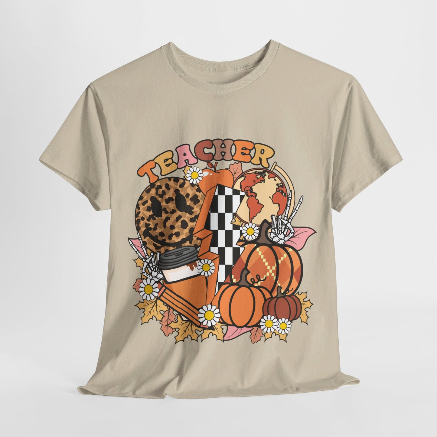 Fall Retro Teacher T-Shirt