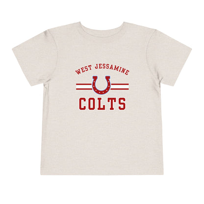 Toddler; West Jessamine Colts with Horseshoe- Unisex T-shirt