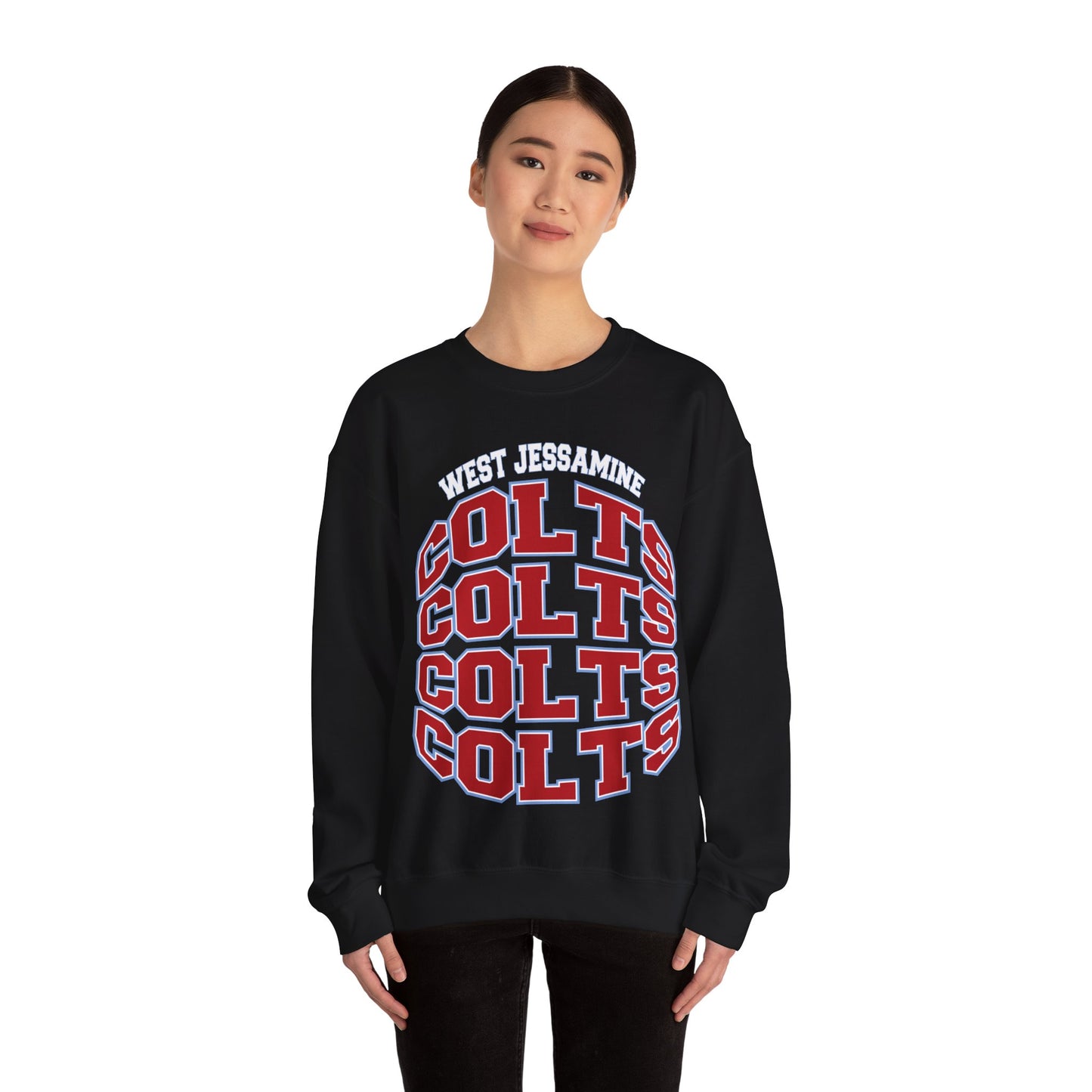 West Jessamine Colts Crewneck Sweatshirt — School Spirit Pride - Unisex