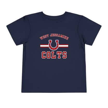 Toddler; West Jessamine Colts with Horseshoe- Unisex T-shirt