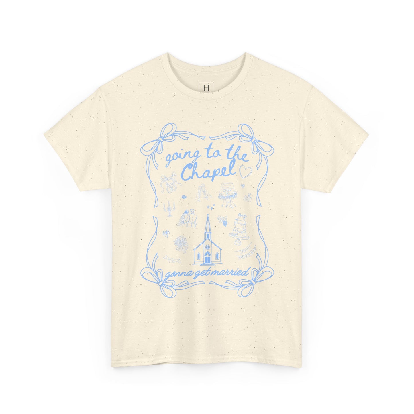 "Going to the Chapel" Wedding Bow - Bridal Tshirt