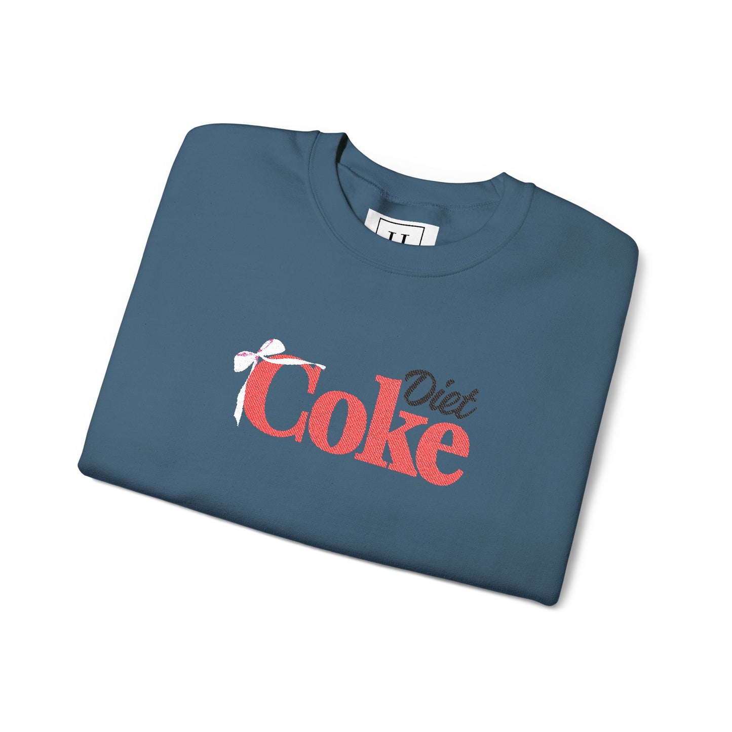 Bow 'Diet Coke' Crewneck Sweatshirt - Embroidered