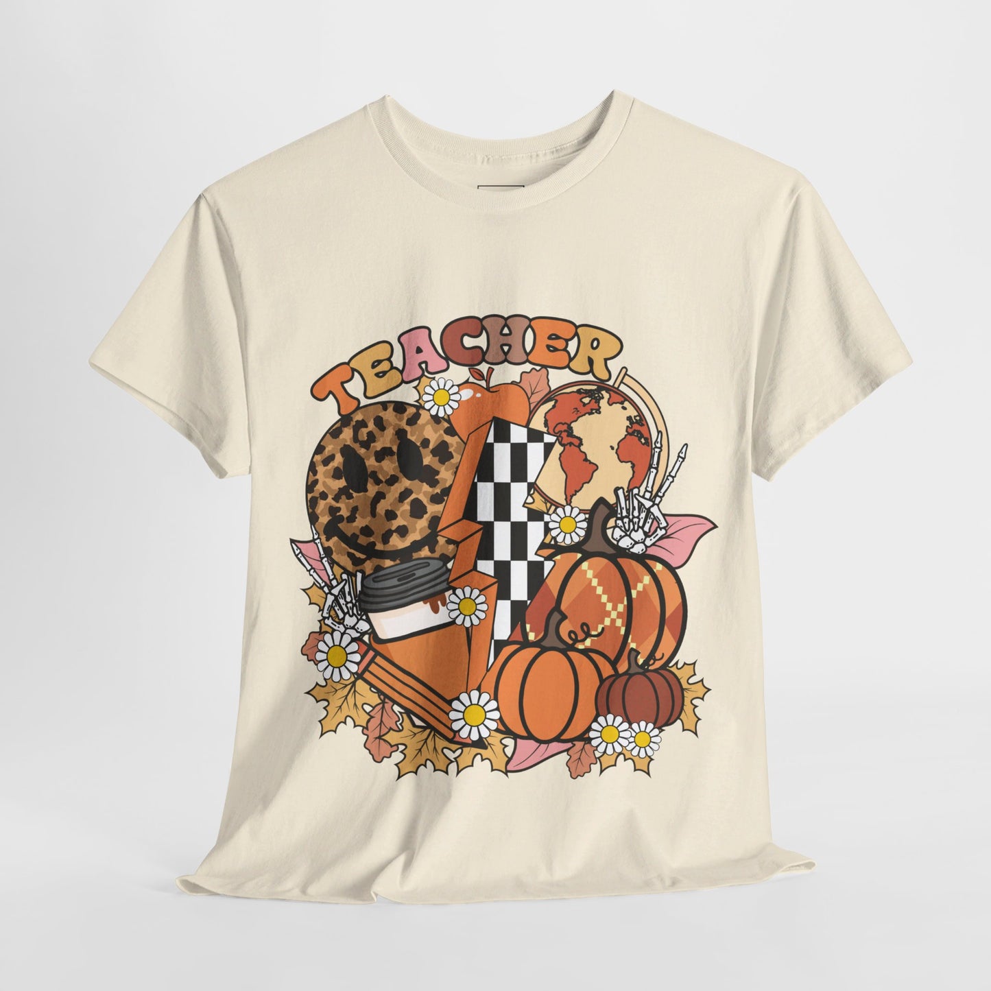 Fall Retro Teacher T-Shirt