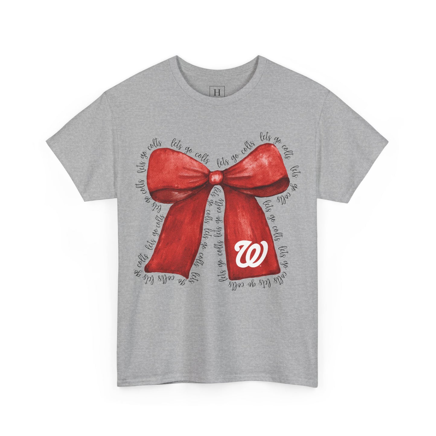 Let's Go Colts Bow - W Logo Unisex T-Shirt