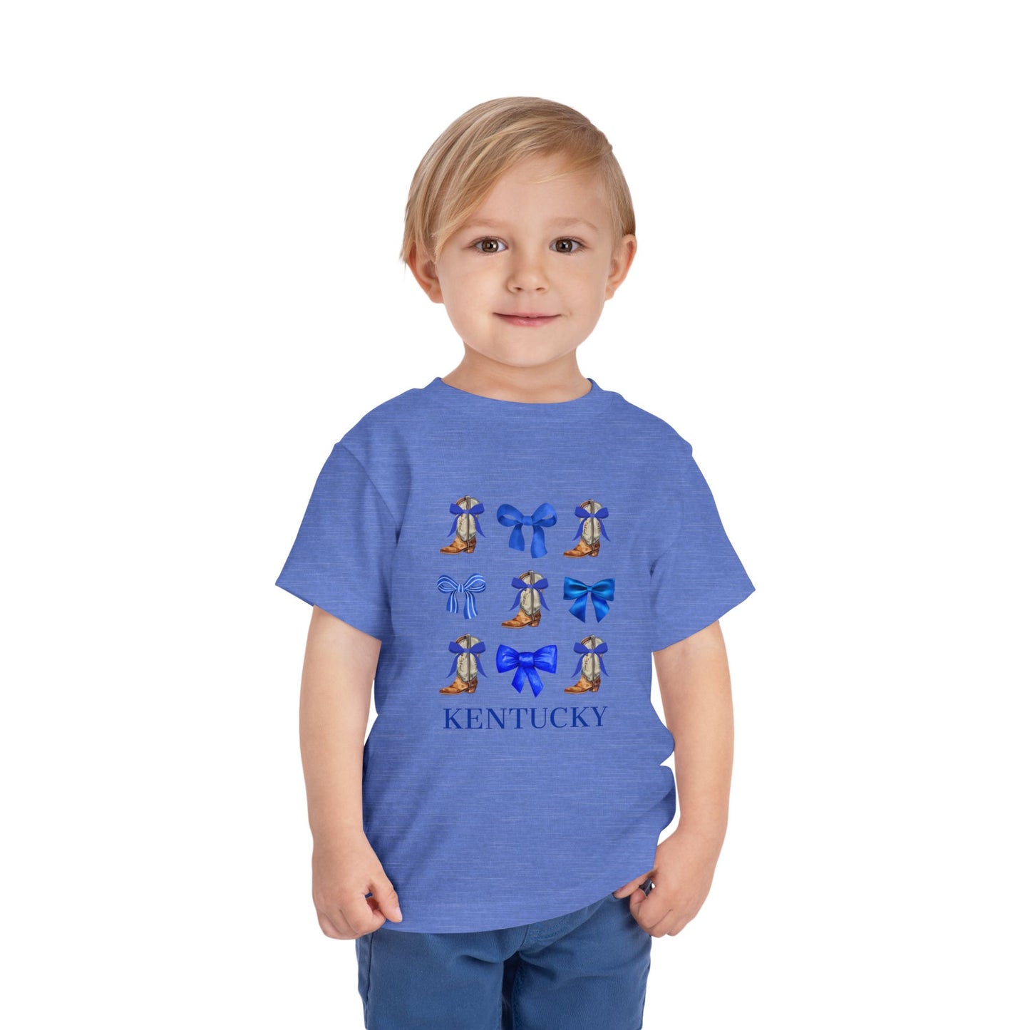 Toddler Kentucky Wildcats Coquette Bow and Cowgirl Boots Shirt