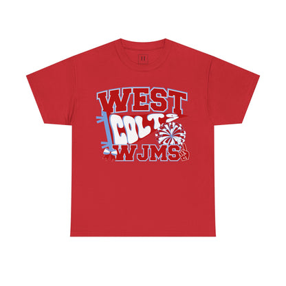 West Jessamine WJMS Colts Fan Tee —  Front & Back Unisex Tee