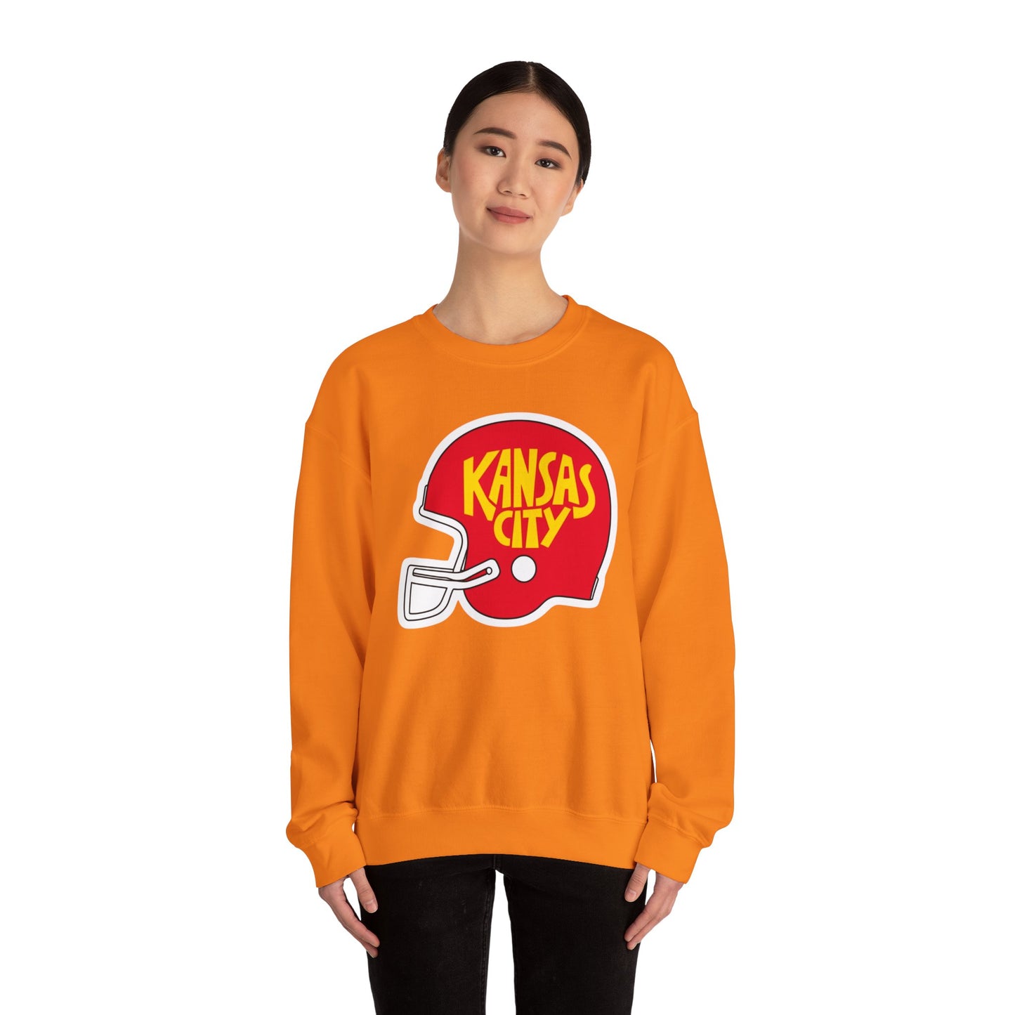 Game Day KS Chiefs Football Helmet - Unisex Sweatshirt