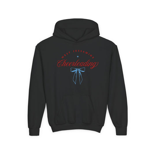 Youth Hoodie -- Cheerleading Bows Unisex Tee - West Jessamine Coquette Design