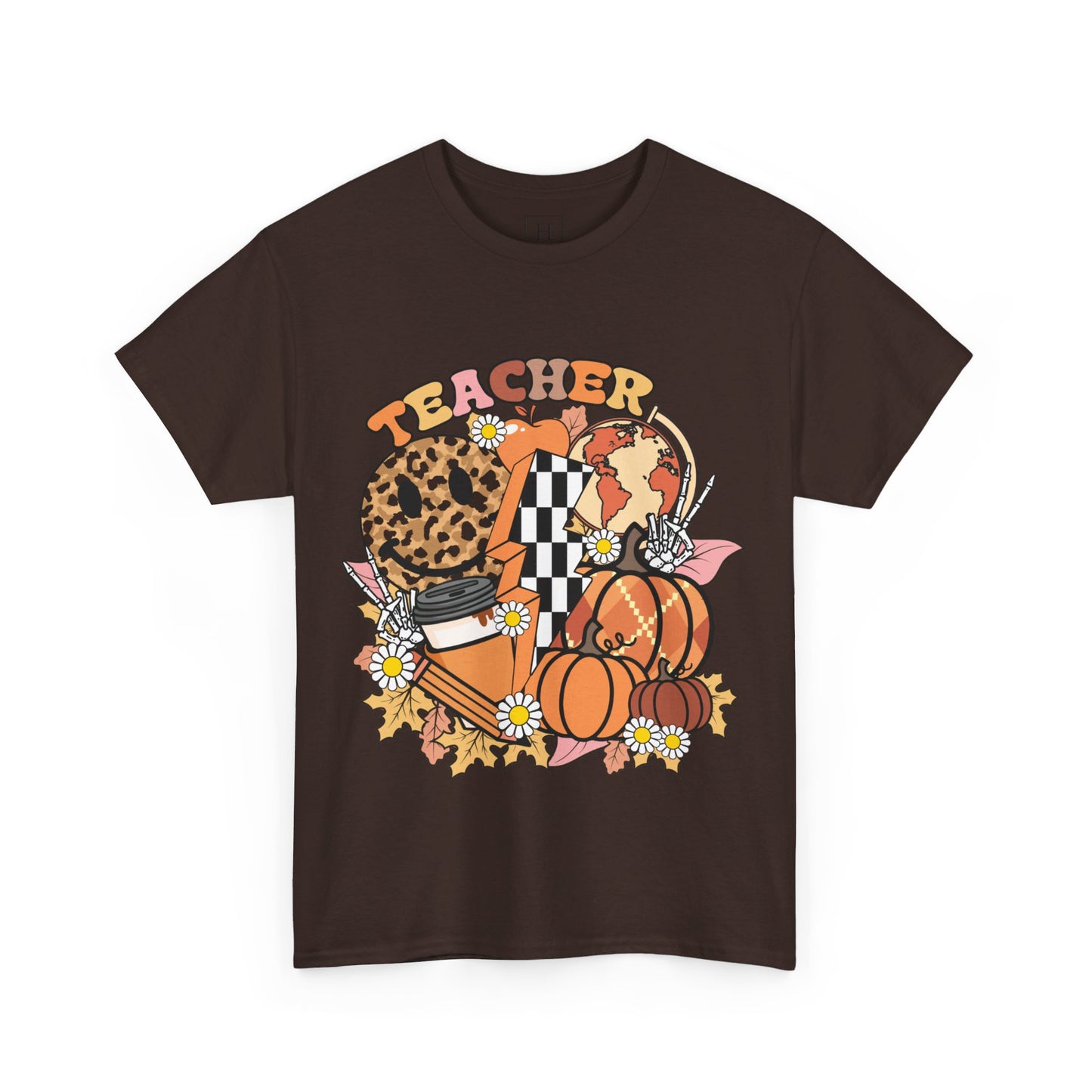 Fall Retro Teacher T-Shirt