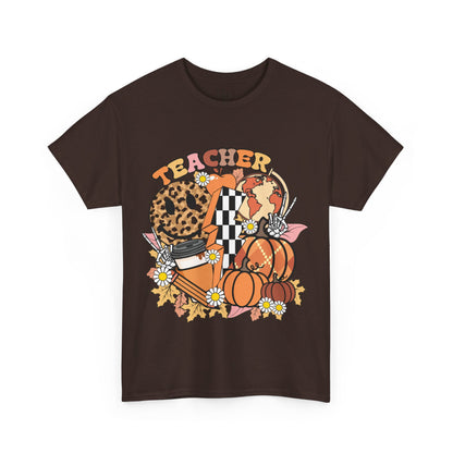 Fall Retro Teacher T-Shirt