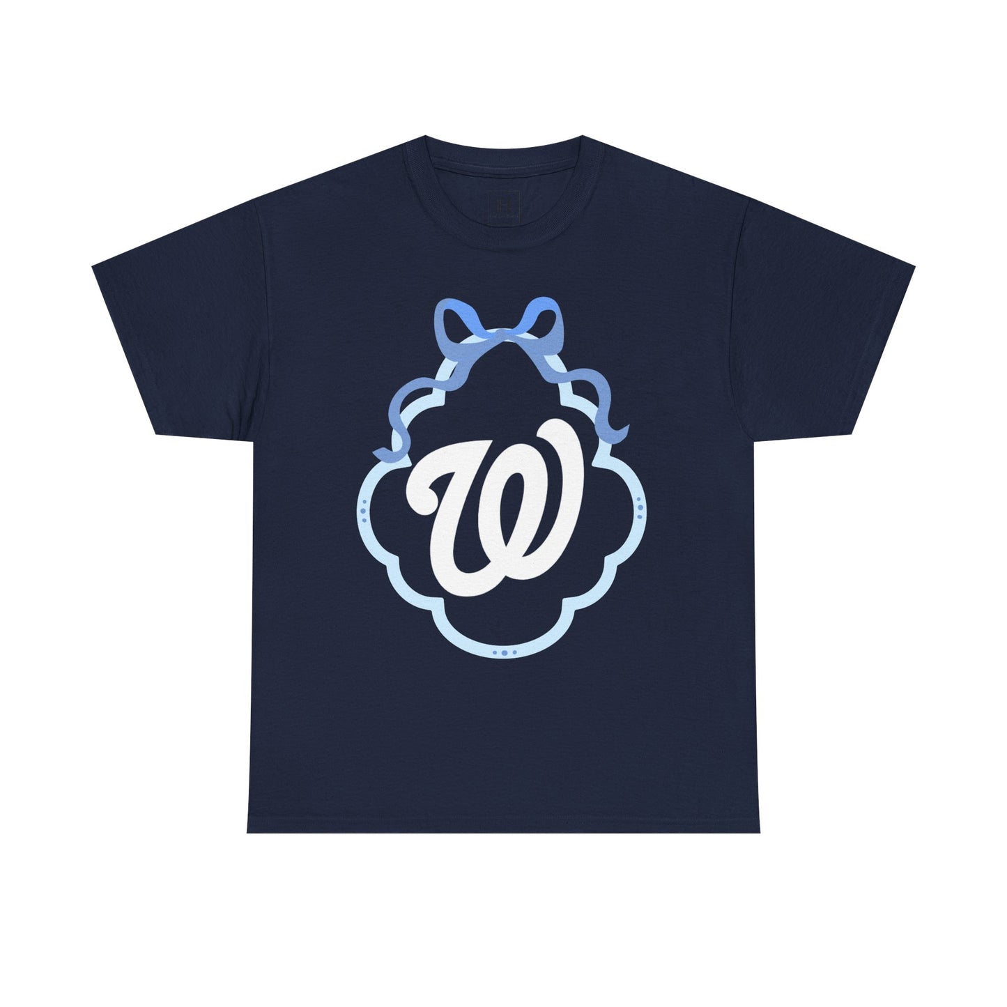 W COQUETTE BLUE BOW & BORDER