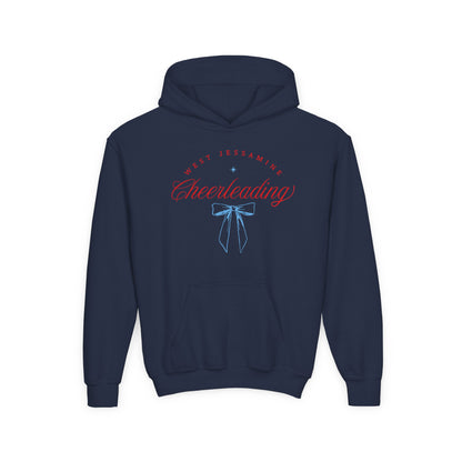 Youth Hoodie -- Cheerleading Bows Unisex Tee - West Jessamine Coquette Design