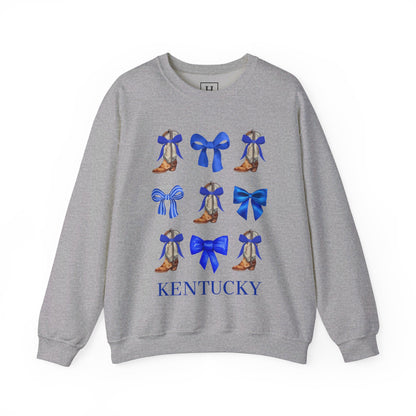 Kentucky Wildcats Coquette Cowgirl Boots & Bows Sweater
