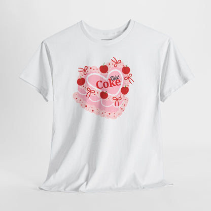 Coquette Cherry "Diet Coke" Heart Cake T-Shirt