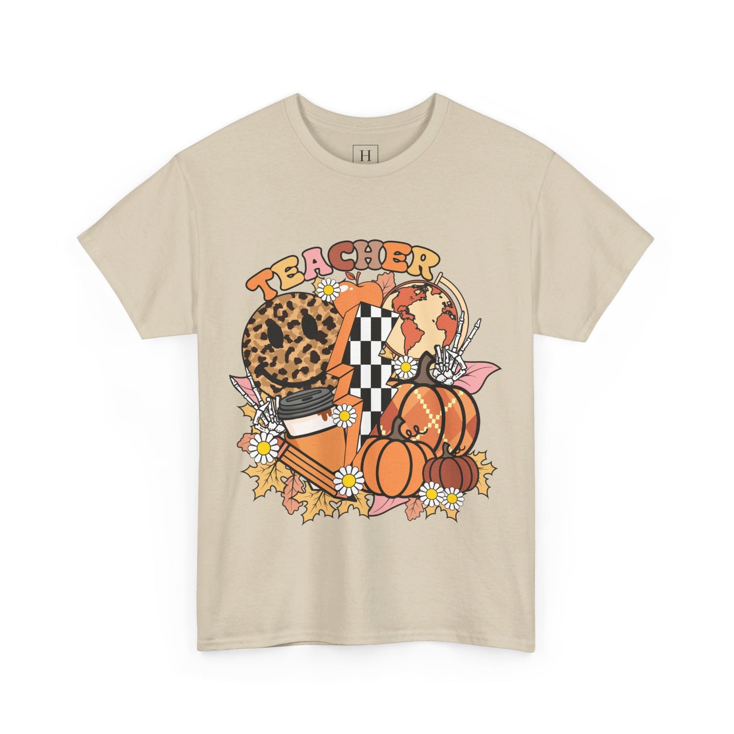 Fall Retro Teacher T-Shirt