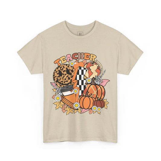 Fall Retro Teacher T-Shirt