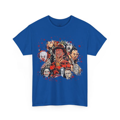 Halloween; Classic Horror Characters with Blood Splatter -- Unisex