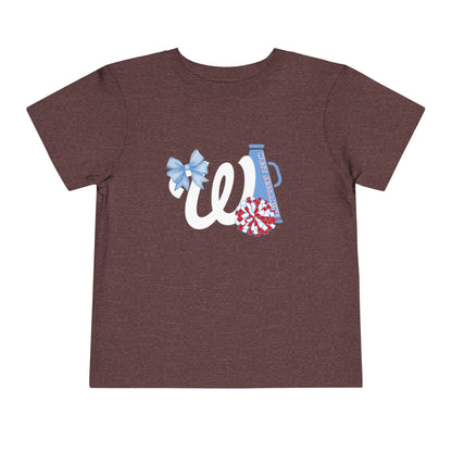 Toddler; West Jessamine Coquette W Logo with Bow; Let's Go Colts - Unisex T-shirt