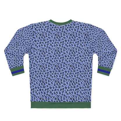 East Jessamine Blue Cheetah Print Sweatshirt — AOP Pullover