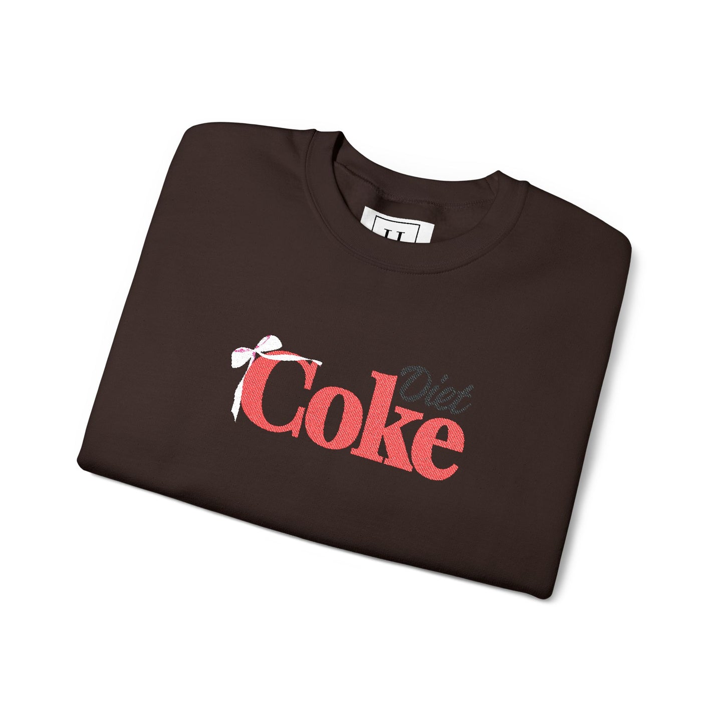 Bow 'Diet Coke' Crewneck Sweatshirt - Embroidered