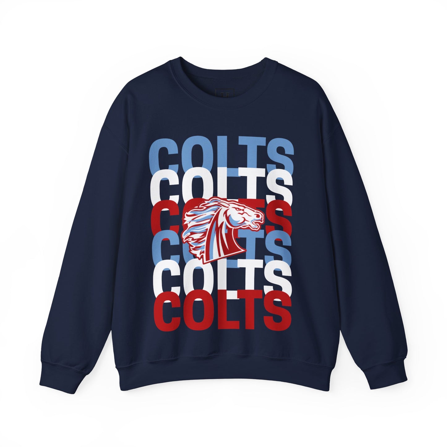 COLTS with Horse Logo - Christmas Sweatshirt - Unisex