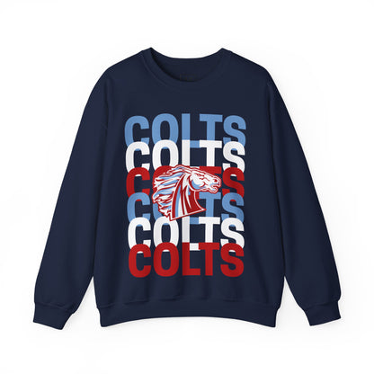 COLTS with Horse Logo - Christmas Sweatshirt - Unisex