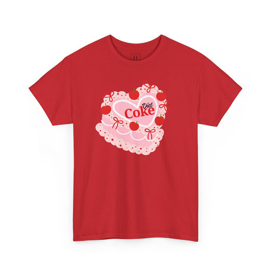 Coquette Cherry "Diet Coke" Heart Cake T-Shirt