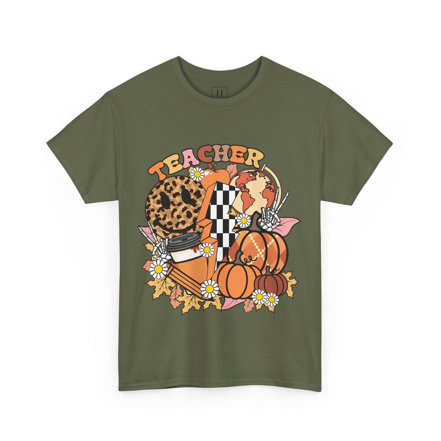 Fall Retro Teacher T-Shirt