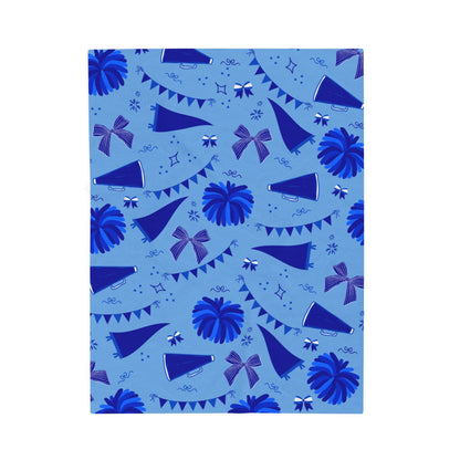 Blue Cheer Velveteen Plush Blanket — Soft Velvet Cheer Blanket
