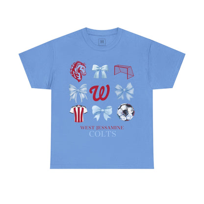 Copy of West Jessamine Colts Coquette Soccer Bows - Unisex Tee