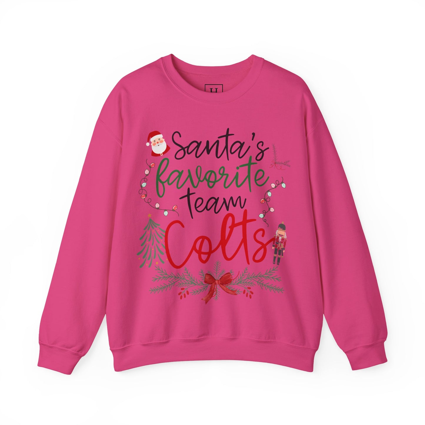 Santa's Favorite Team - COLTS - Christmas Sweatshirt - Unisex