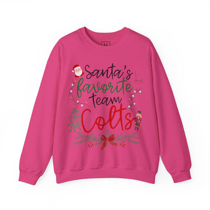 Santa's Favorite Team - COLTS - Christmas Sweatshirt - Unisex