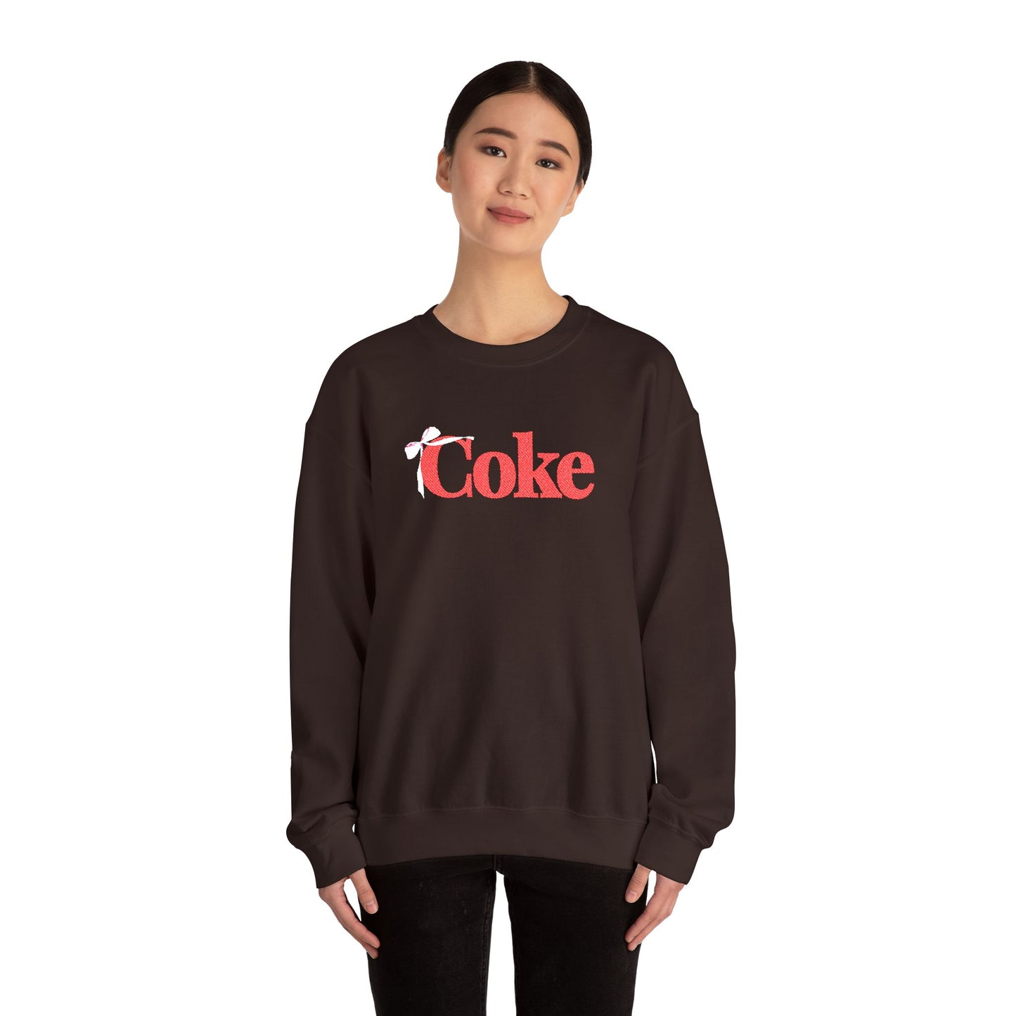 Bow 'Coke' Crewneck Sweatshirt - Embroidered