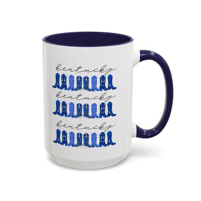 Kentucky cowgirl boots UK Blue Coffee Mug, 11oz
