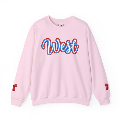 WJ WEST Jessamine -- Bows on Sleeves -- Unisex Sweatshirt