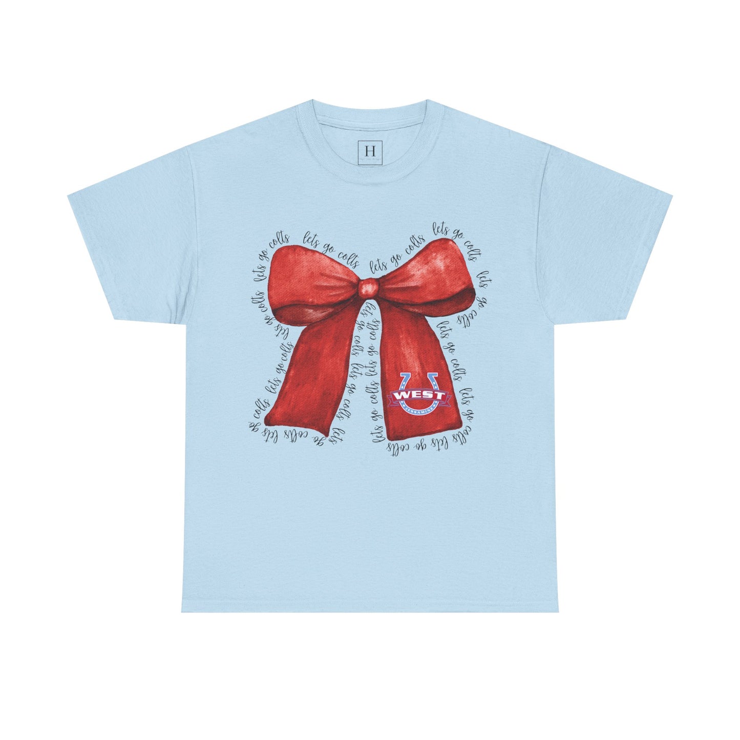 Let's Go Colts Bow - West Horseshoe Logo Unisex T-Shirt