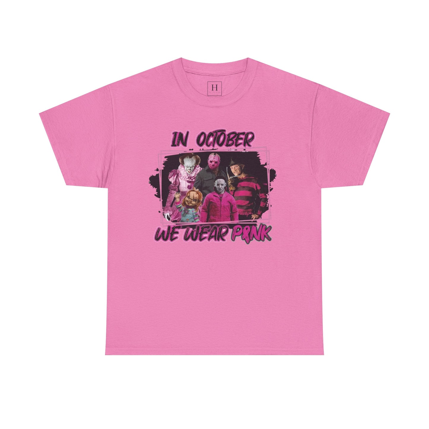 Halloween; Classic Horror Characters; Breast Cancer Awareness -- Unisex