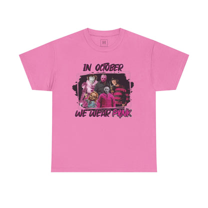 Halloween; Classic Horror Characters; Breast Cancer Awareness -- Unisex
