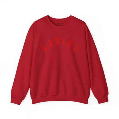 KC Chiefs Upside Down Lettering - Unisex Sweatshirt