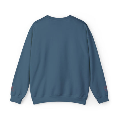 Valentine Heart 'Diet Coke' with Red Bows on Left & Right Sleeves Crewneck Sweatshirt -Embroidered