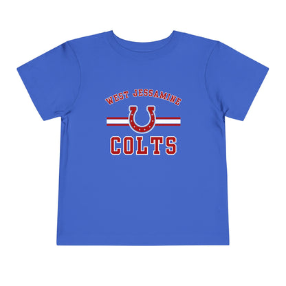Toddler; West Jessamine Colts with Horseshoe- Unisex T-shirt