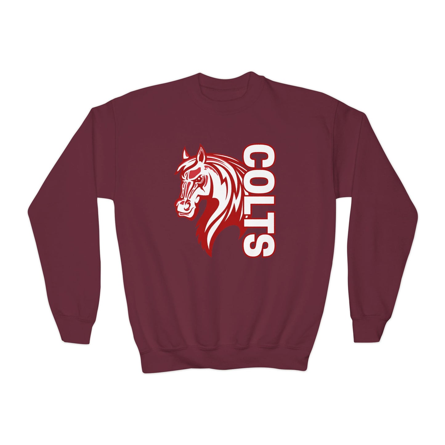 YOUTH -- Colts Mascot Head Horse West Jessamine Sweater