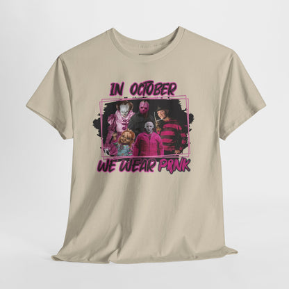 Halloween; Classic Horror Characters; Breast Cancer Awareness -- Unisex