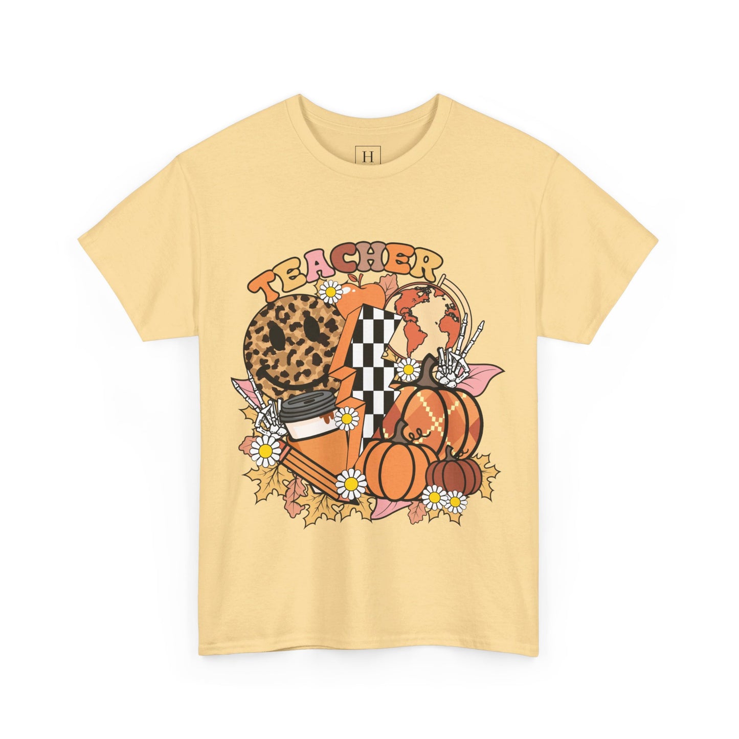 Fall Retro Teacher T-Shirt