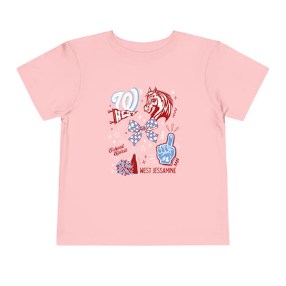 Toddler; West Jessamine Coquette School Spirit - Unisex T-shirt