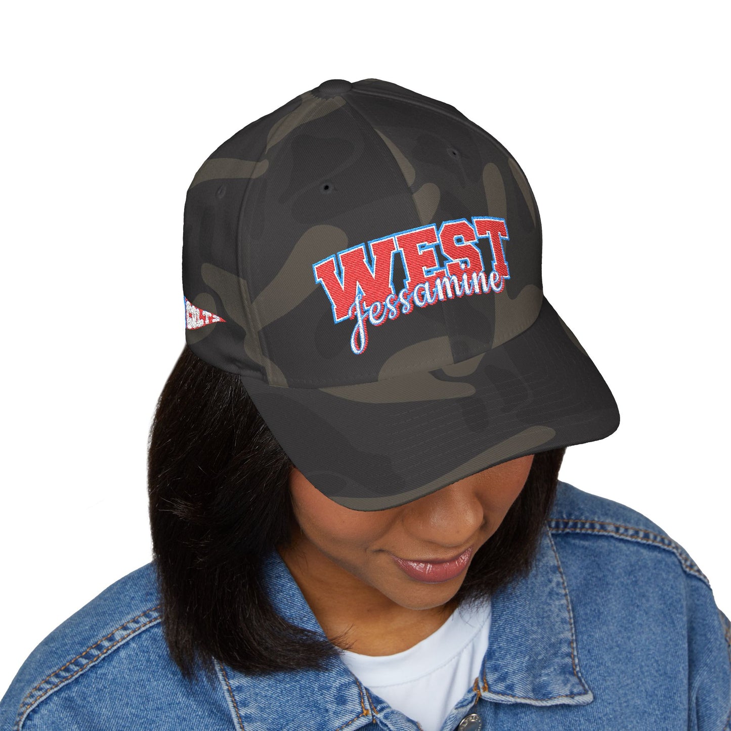 West Jessamine - Colts Pennant on Left Side - Embroidered Baseball Cap — Retro Game Day School Spirit
