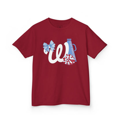 YOUTH -- West Jessamine Cheer Bow, Megaphone & Poms - Unisex Shirt
